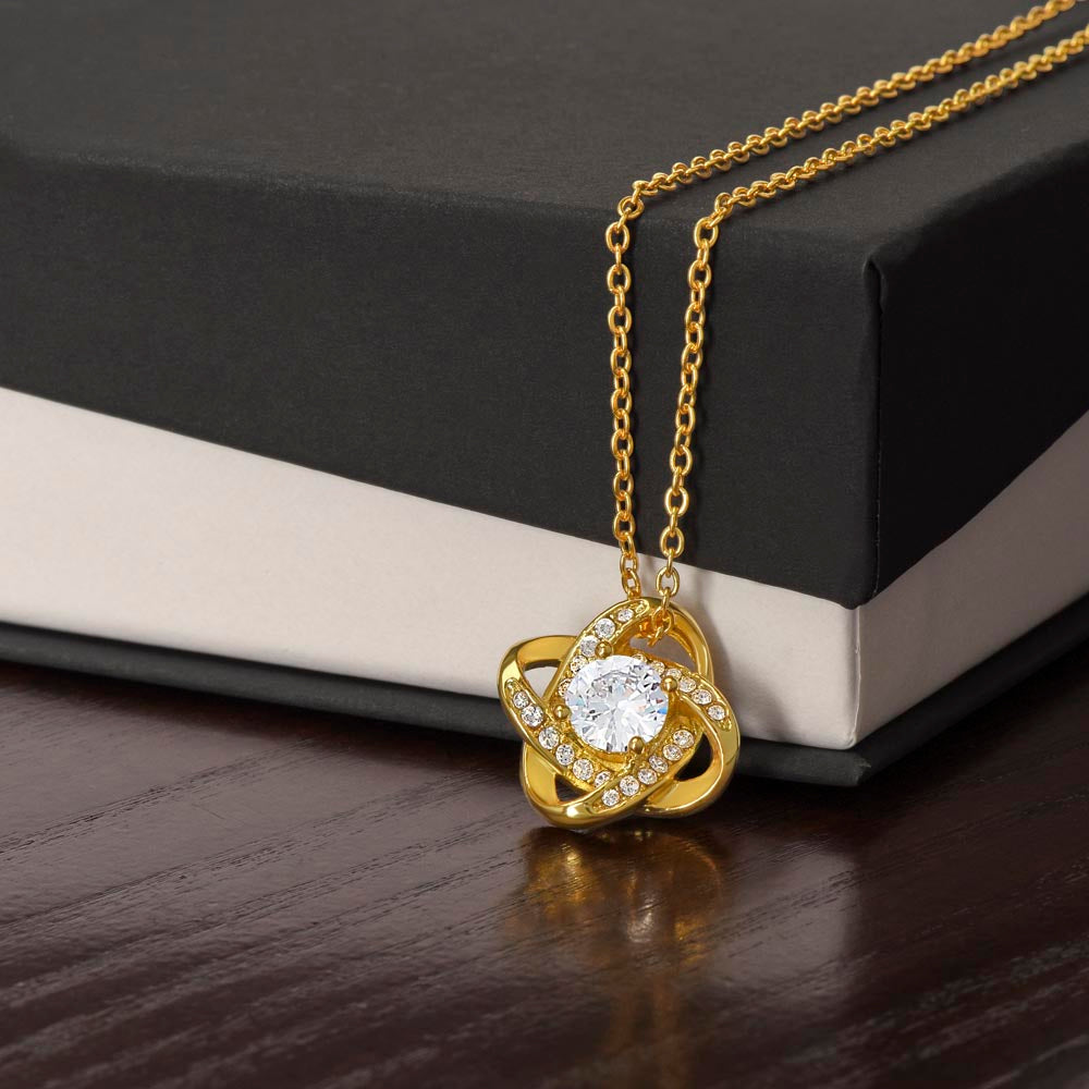 To My Beautiful Soulmate | I Love You Forever and Always - Love Knot Necklace