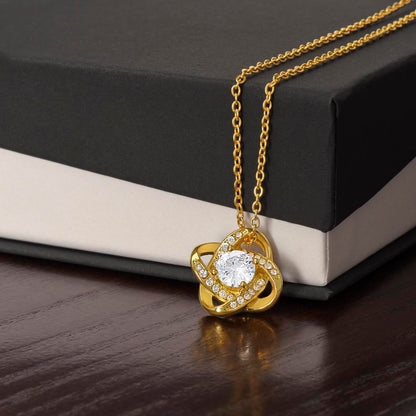 To My Beautiful Soulmate | I Love You Forever and Always - Love Knot Necklace
