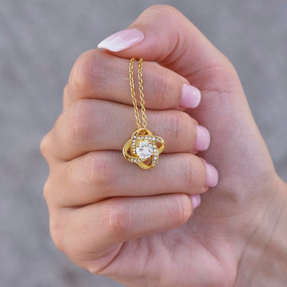To My Beautiful Soulmate | I Love You Forever and Always - Love Knot Necklace