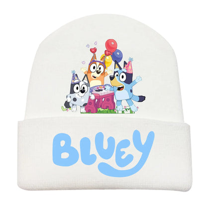 Cozy Bluey Knitted Hat for Kids