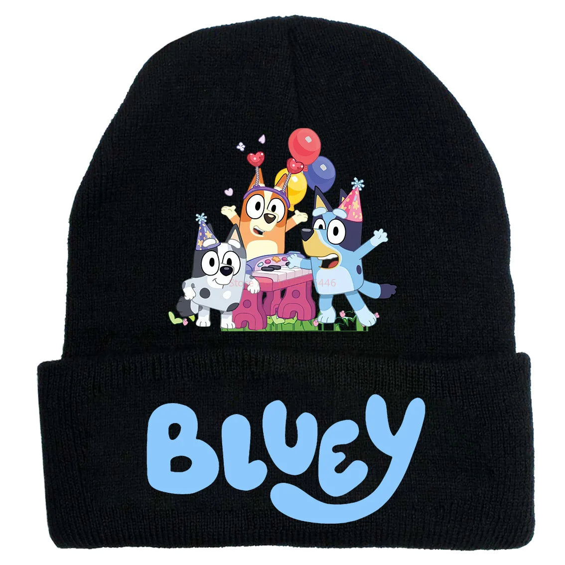 Cozy Bluey Knitted Hat for Kids