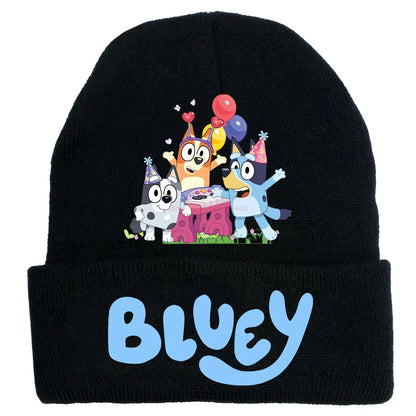 Cozy Bluey Knitted Hat for Kids
