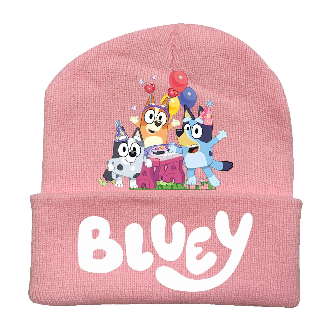 Cozy Bluey Knitted Hat for Kids